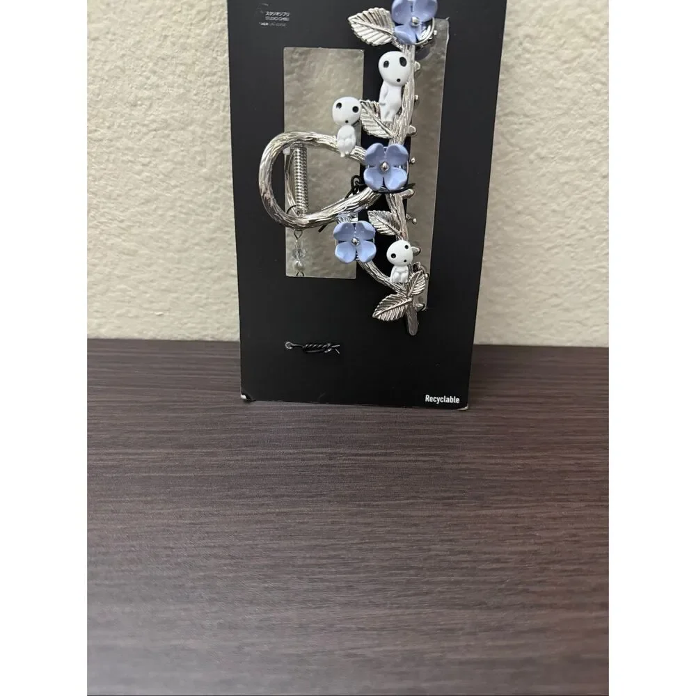 Studio Ghibli Princess Mononoke Kodama Flower Chain Claw Hair Clip
